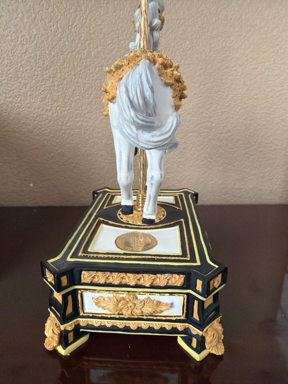 San Francisco Music Box Arabesque Carousel Horse Ltd Ed Wind Beneath Wings w/Box - Picture 7 of 17
